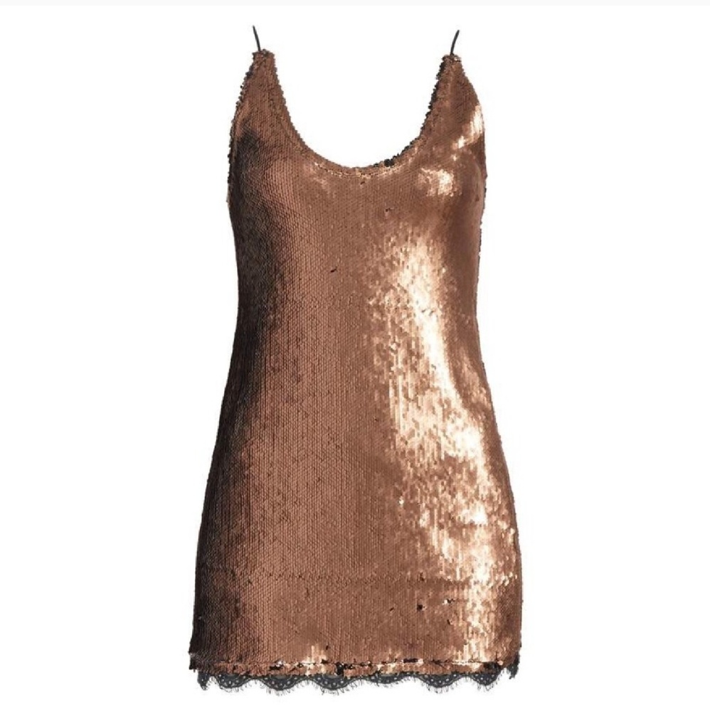 Free People Seeing Double Sequin Slip Dress - Picture 4 of 12
